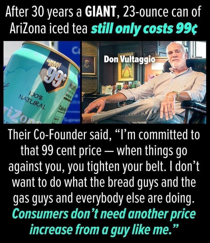 I wish more companies would think this way about their consumers. Thank you AriZona tea <3