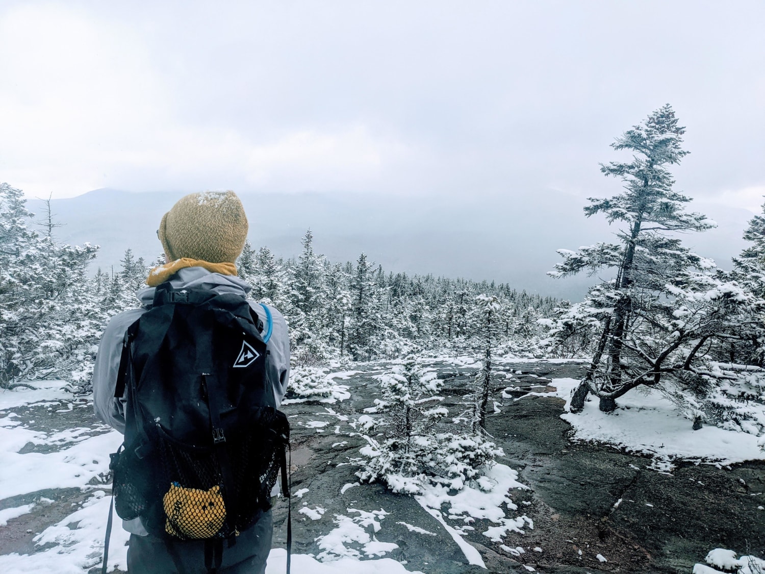 I'm finally a 4 season hiker! Mt Israel, White Mountains, New Hampshire, USA