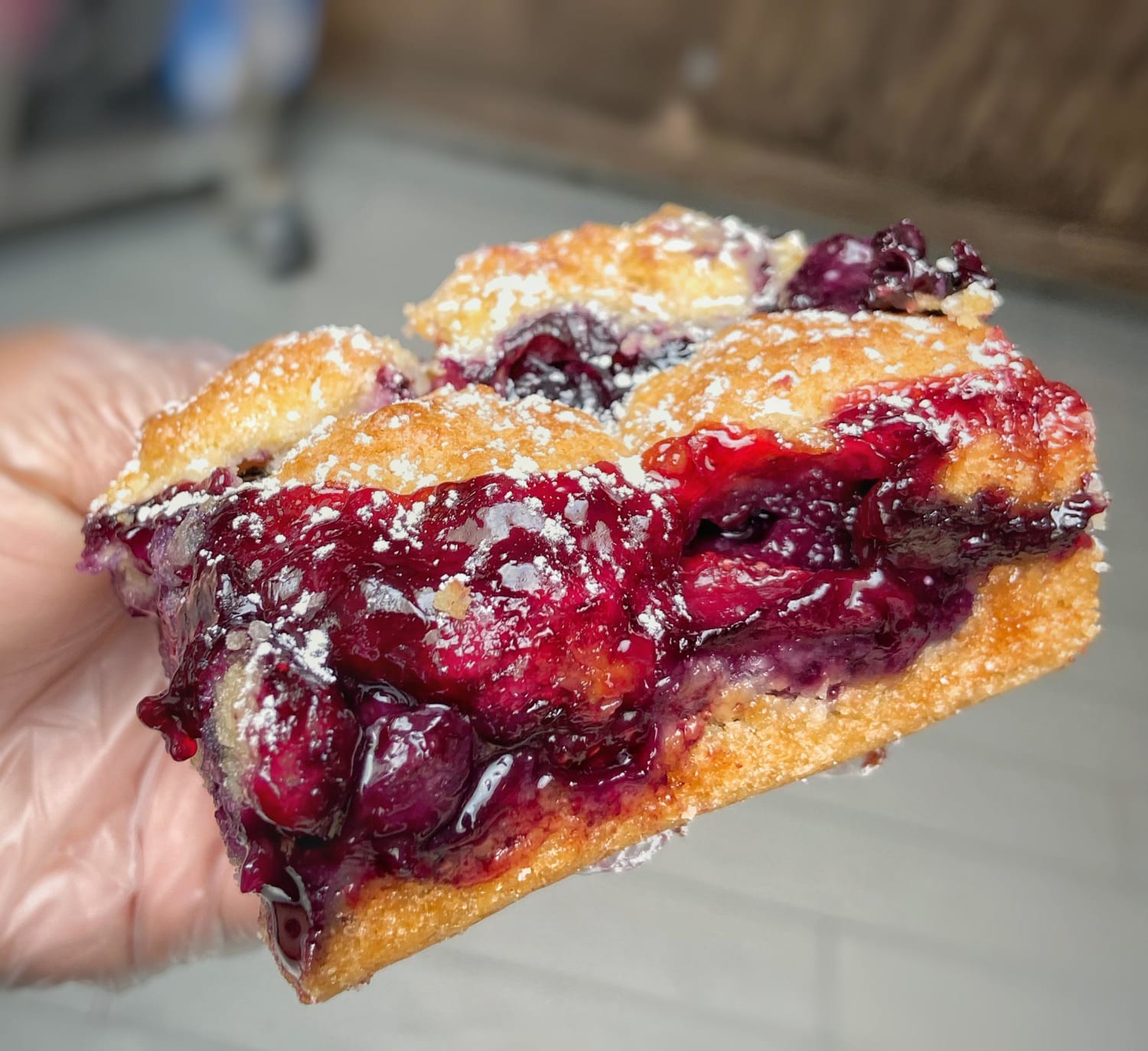 Blueberry and Strawberry Crumb Bars