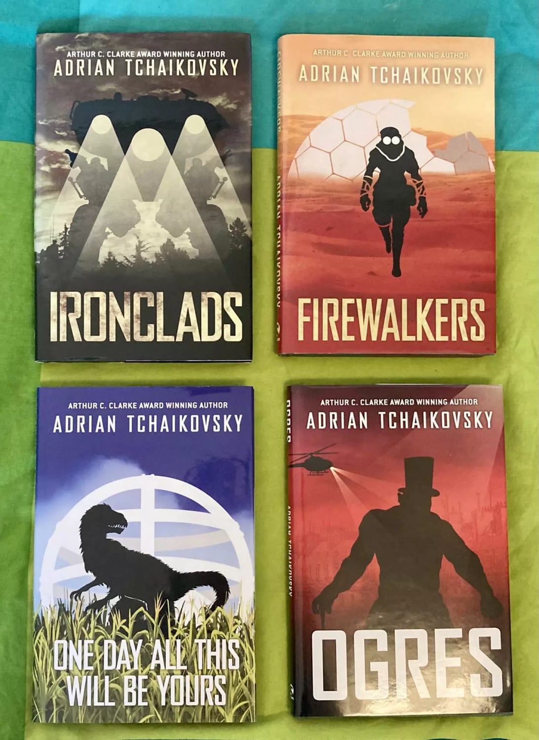 I finally own 4/5 of Adrian Tchaikovsky‘s limited edition novellas!