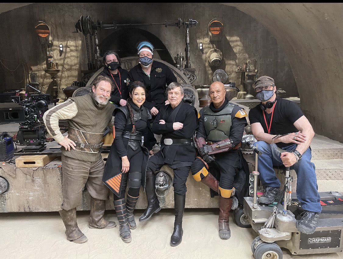 Mark Hamil with the rest of the cast of TBOBF