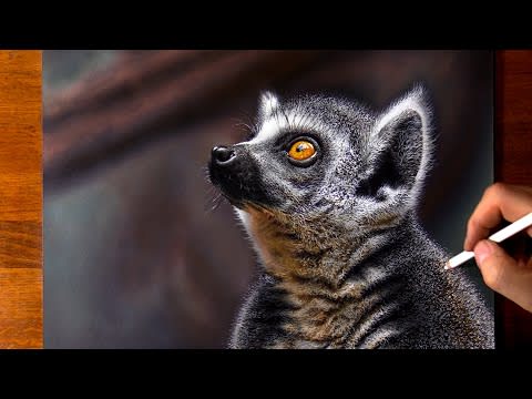 Drawing a Lemur... so realistic that it could start jumping