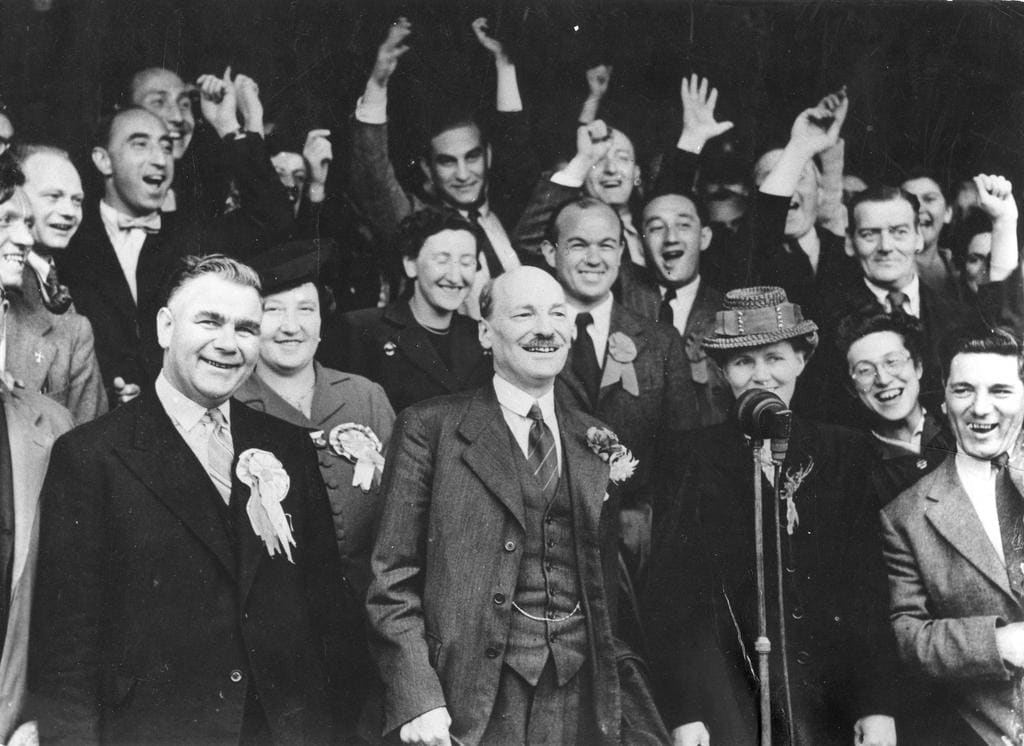 OtD 26 Jul 1945 the UK Labour Party took office after a landslide victory. Though often mythologised as great socialists, within days they used conscript troops against a dockers' go-slow, and continued brutal colonialism overseas. More info here: