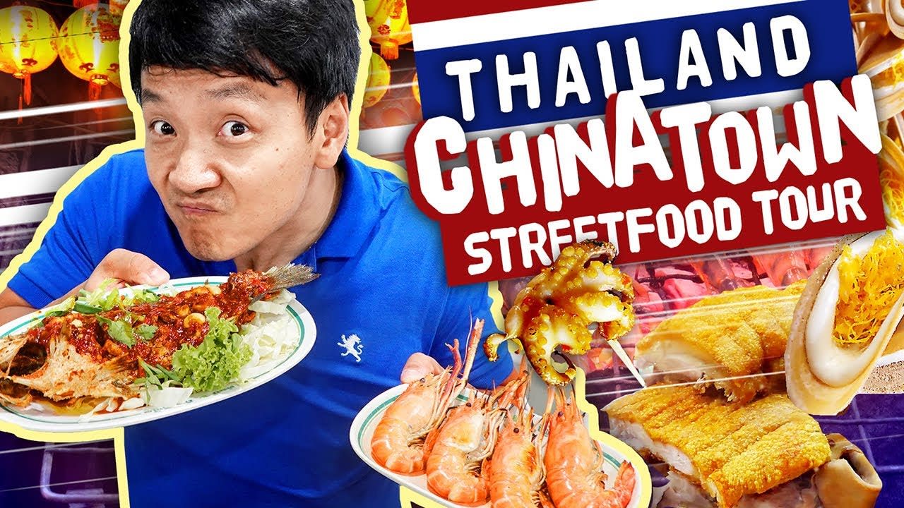 $1 NOODLES! STREET FOOD Tour of CHINATOWN Yaowarat in Bangkok Thailand