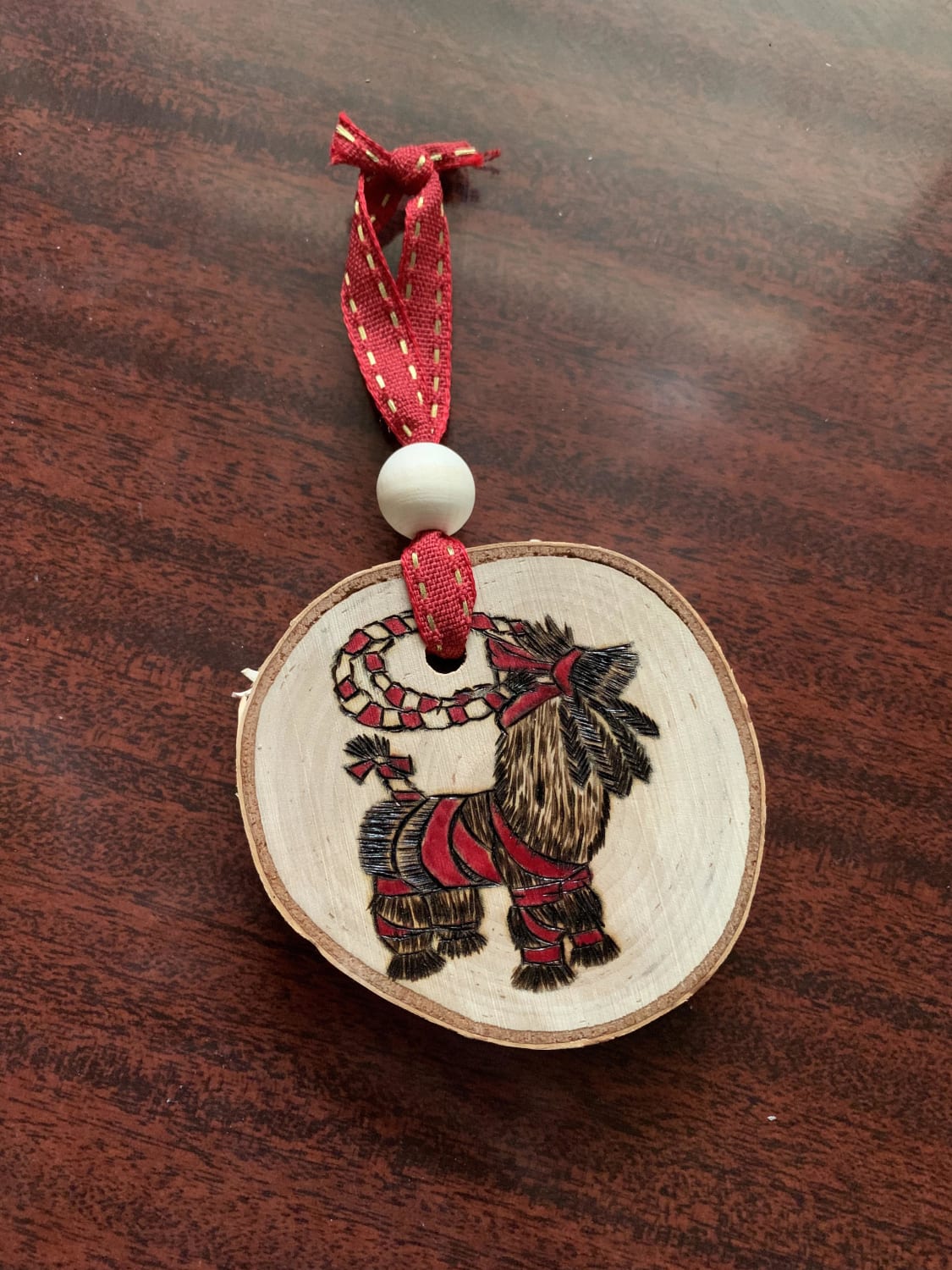 A gift from my friend’s mom - a Scandinavian Yule goat! She knows I’ve been studying paganism of my ancestral heritages (Scandinavian, Germanic, & French). The goat was made of the last bundle of grain from the harvest & saved for Yule celebrations as it was believed to contain the harvest’s spirit.