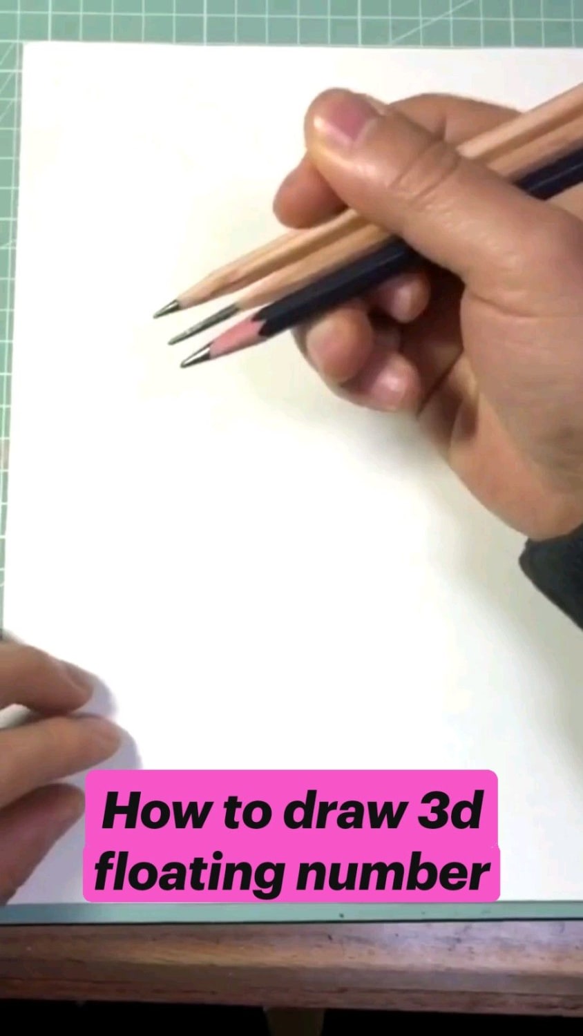 How to draw 3d floating number