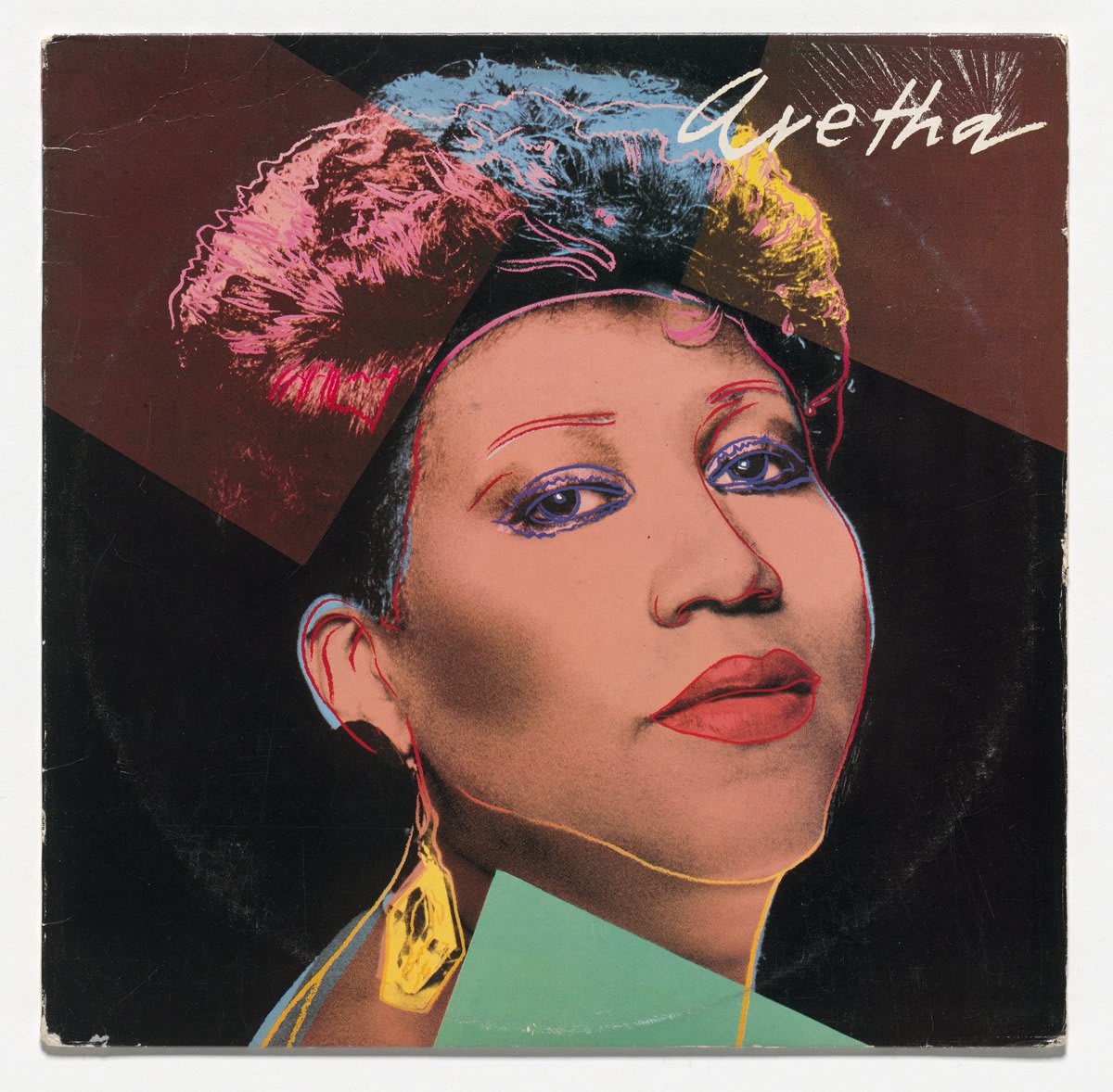 Artistry inspires artistry. Remembering the ‘Queen of Soul,’ Aretha Franklin with this 1986 MoMACollection album cover by Andy Warhol.