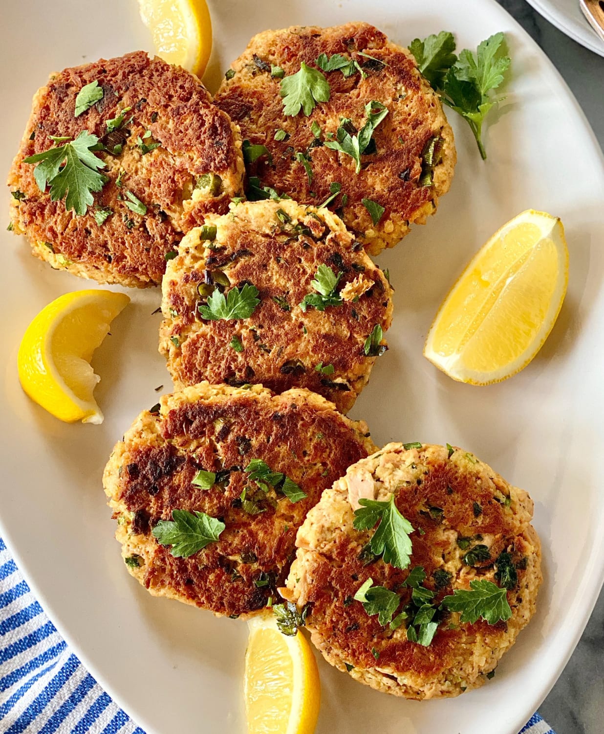 Tuna patties are a fun way to turn a few cans of tuna into an easy, super-satisfying meal. And thanks to a mix of lemon, scallions, and herbs, along with the crisp, golden-brown crust, they even feel a little fancy: