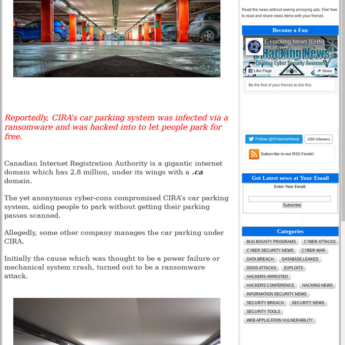 Mix Canadian Internet Registration Authority S Car Parking