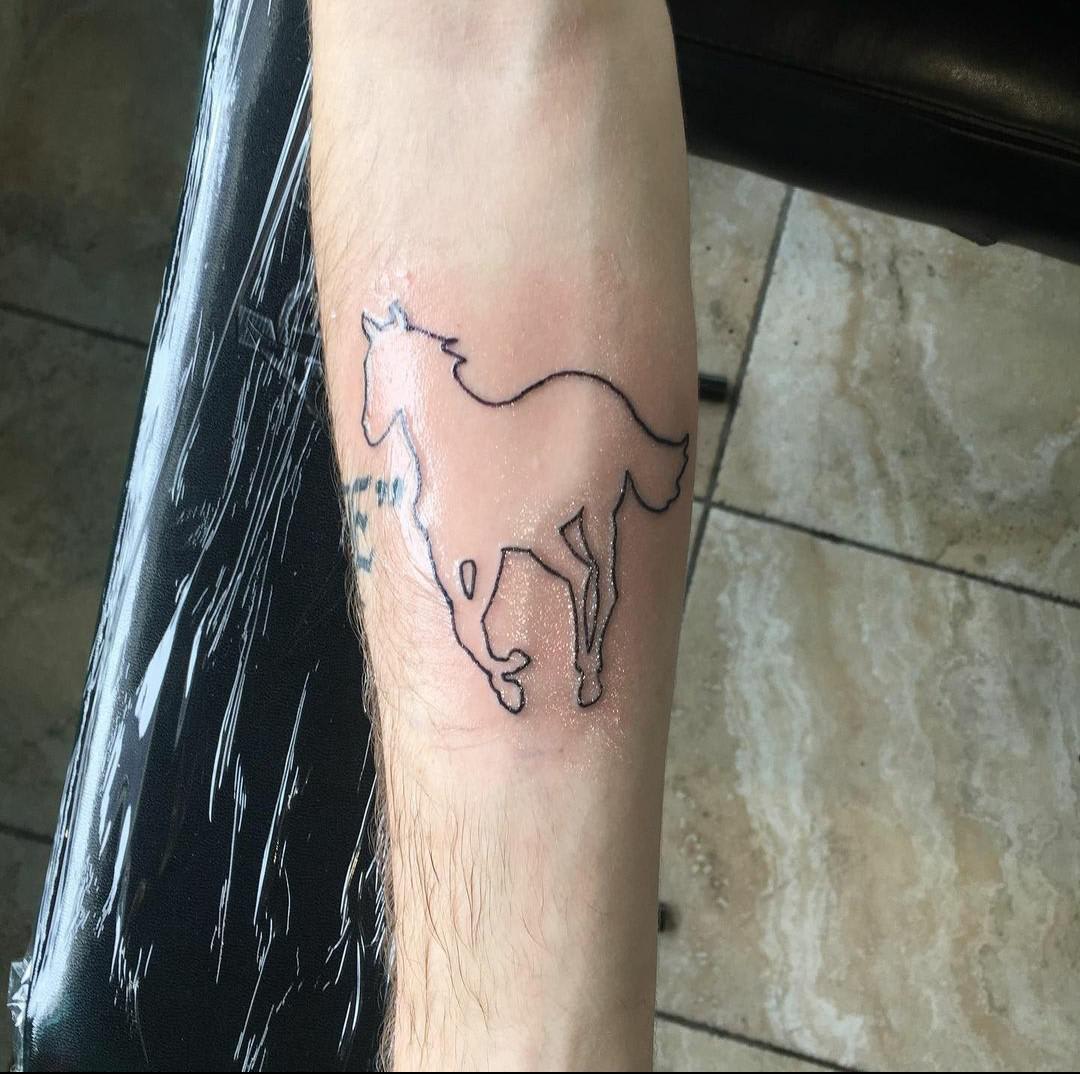Got this done about a year ago. my favorite album and favorite band. White Pony by Deftones. anyone else here a Deftones fan?