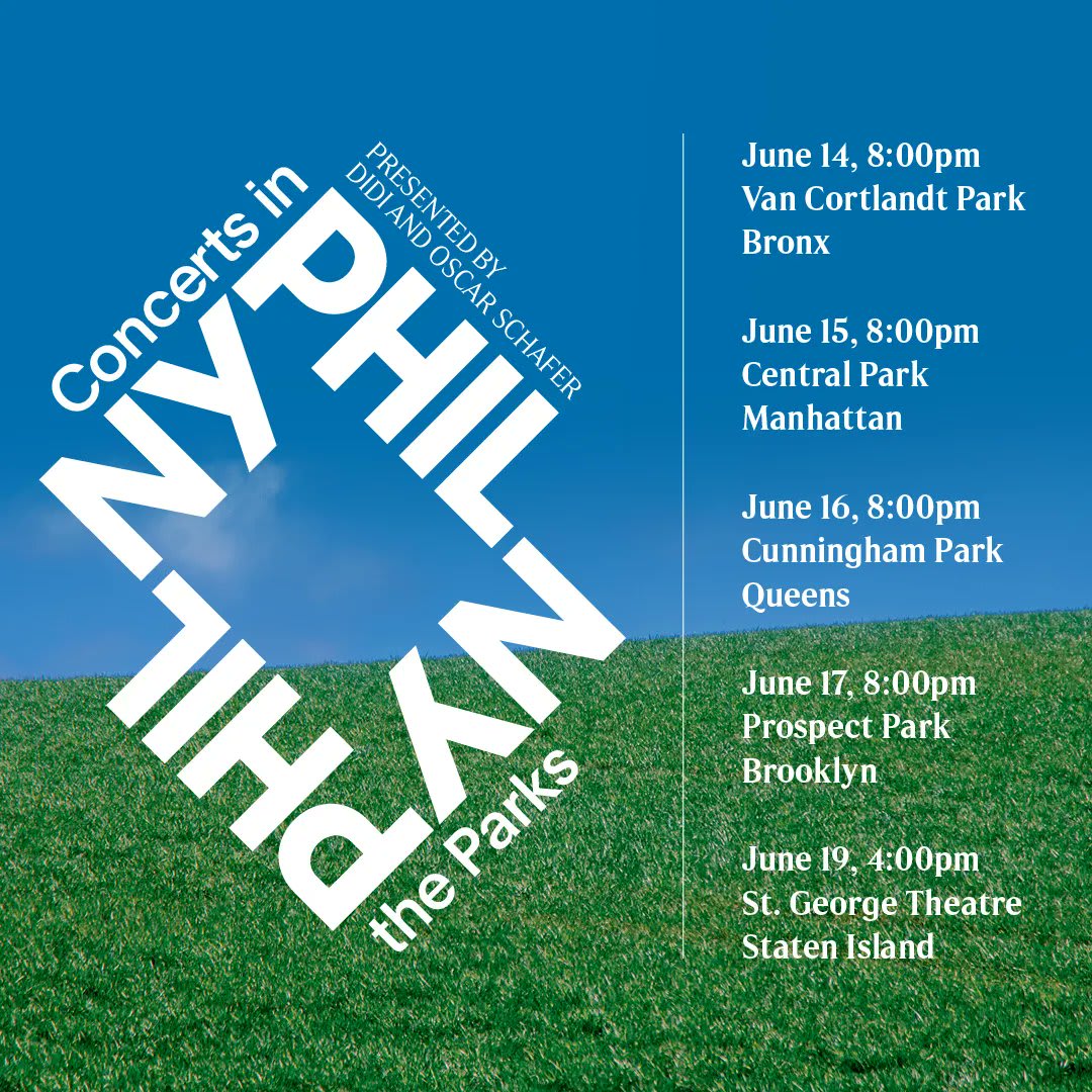 BKMPicks: Join @nyphil for Concerts in the Parks at Prospect Park on June 17. Enjoy music and fireworks under the stars! If you can’t make it to Prospect Park, check out the other locations throughout the boroughs. June 14 – 17. Link: