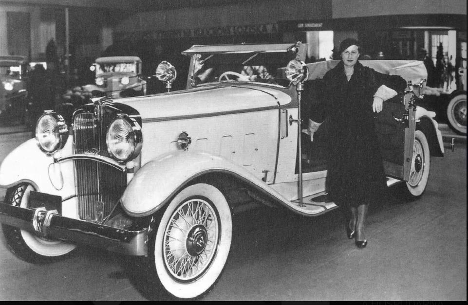 Walter Royal, one the two luxury vehicle produced in interwar Czechoslovakia, during it's premiere on Prague Motor Show, Prague 1931