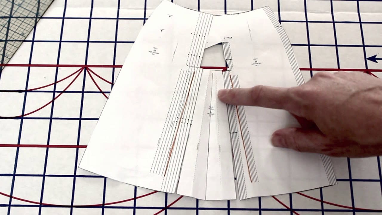 How to Pleat the Wearing History Moderne Skirt