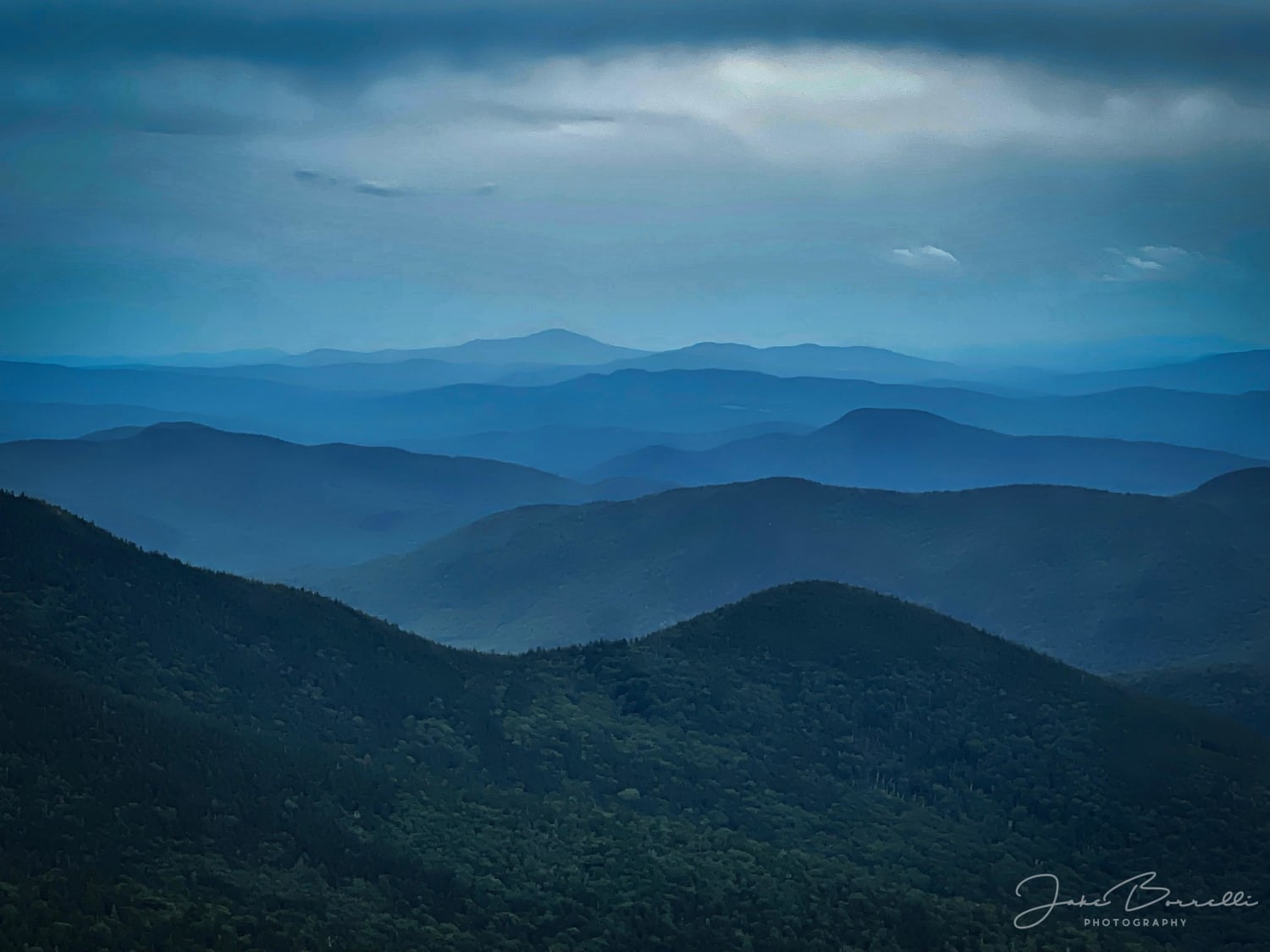 Waves - From Jennings Peak in The White Mountains, New Hampshire