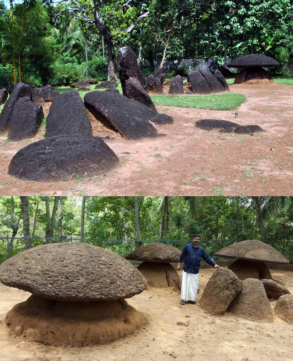 Kudakkallu Parambu is a prehistoric Megalith burial site situated in Chermanangad of Thrissur District in India. The site has 69 megalithic monuments, which were built 4000 years ago, spread over a small area