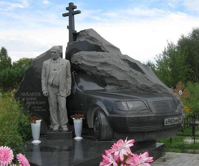 A Russian mobsters tombstone