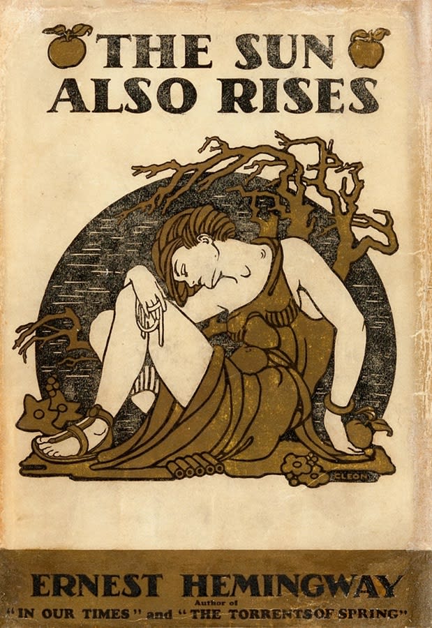 Entering the US public domain in 2022: Ernest Hemingway's 1926 novel *The Sun Also Rises*. More info behind window 9 of our advent-style countdown calendar for works entering the publicdomain on Jan 1st:
