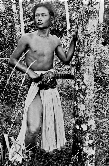 Young Nias tribesman from Nias Island located off the western coast of North Sumatra, Indonesia.