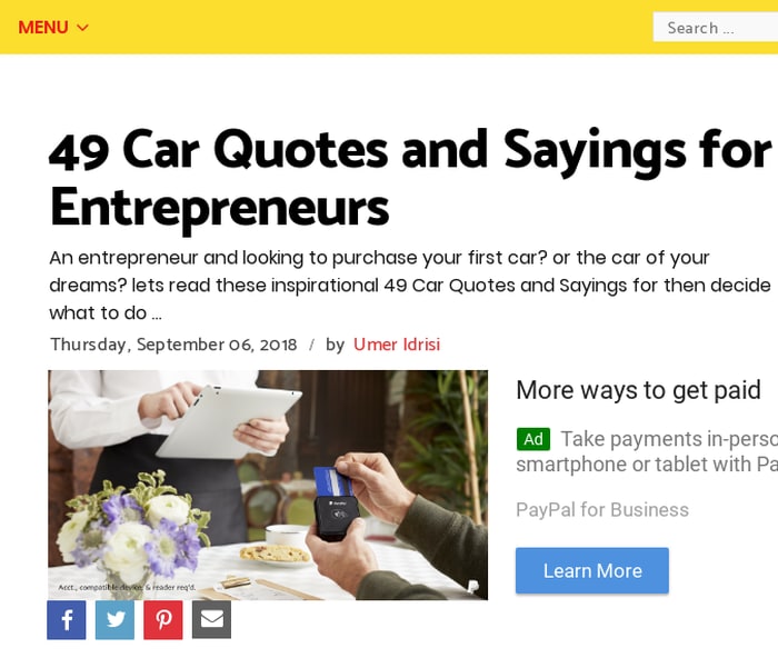 Mix 49 Car Quotes And Sayings For Entrepreneurs