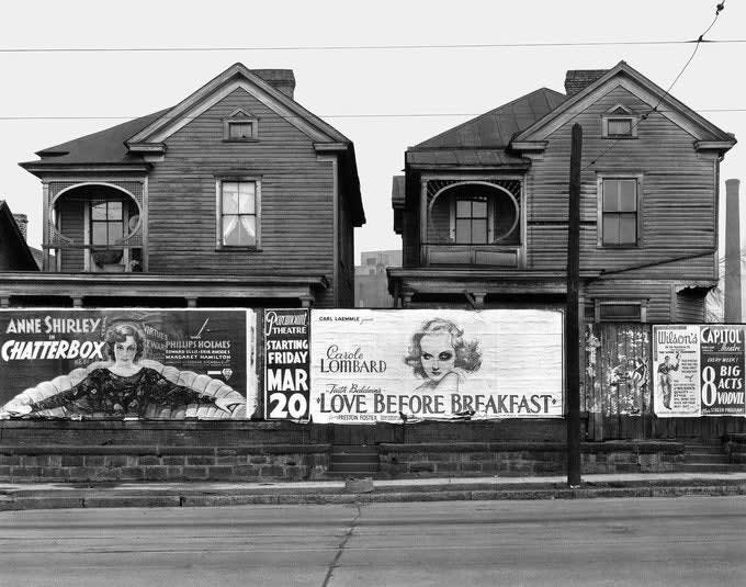 Houses and Billboards, Atlanta Georgia - 1936