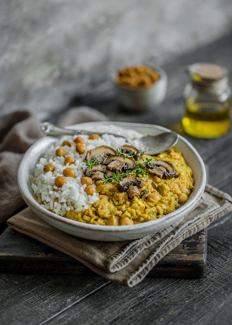 Chickpea & Mushroom Curry