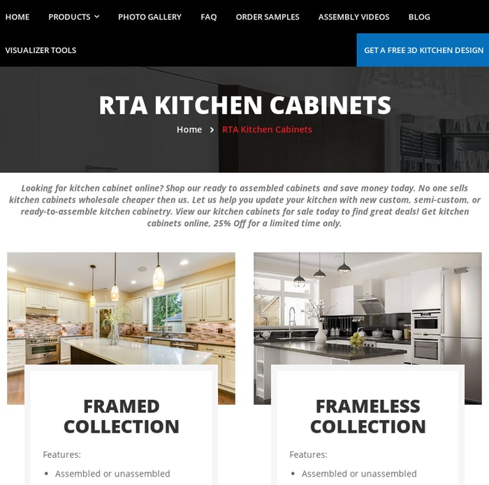 Mix Kitchen Cabinets Online Wholesale Ready To Assemble