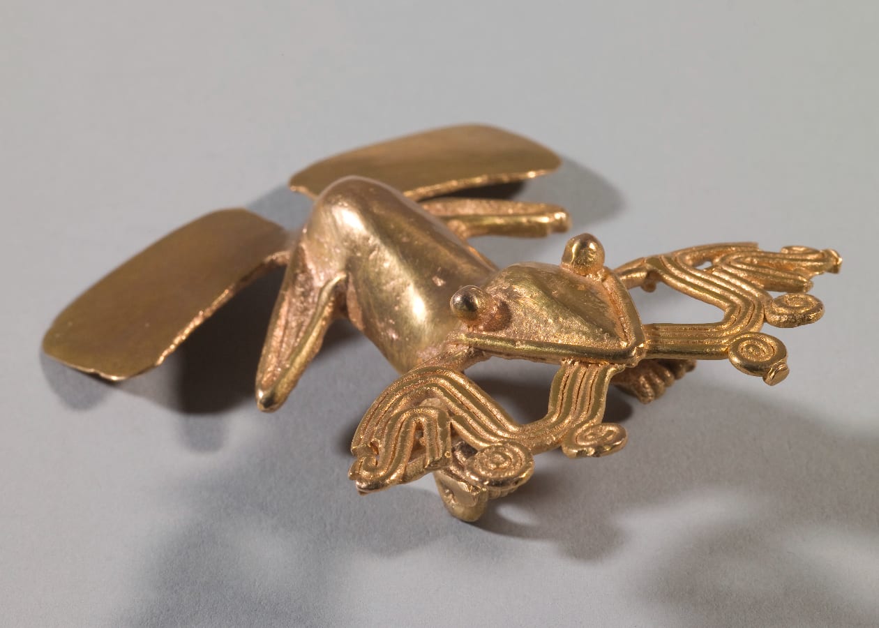 Gold frog pendant. Costa Rica, Chiriquí culture, 1300-1500 AD