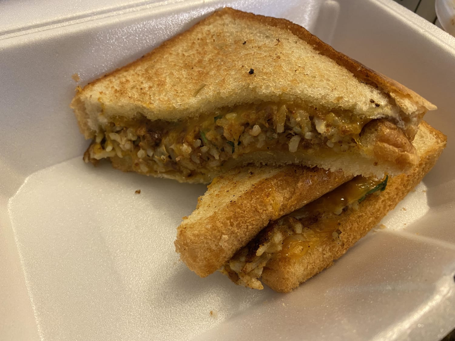 Boudin Grilled Cheese from Magnolia Cajun