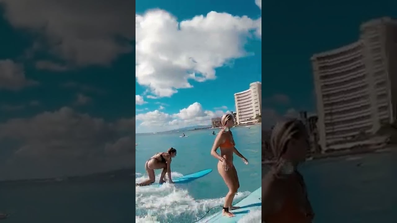 Surfing Waikiki goes wrong #shorts