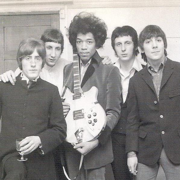 The Who and Jimi Hendrix. 1969.
