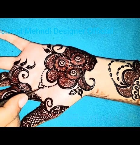 Mix Simple Easy New Latest Arabic Mehndi Design 2019 Front Hand