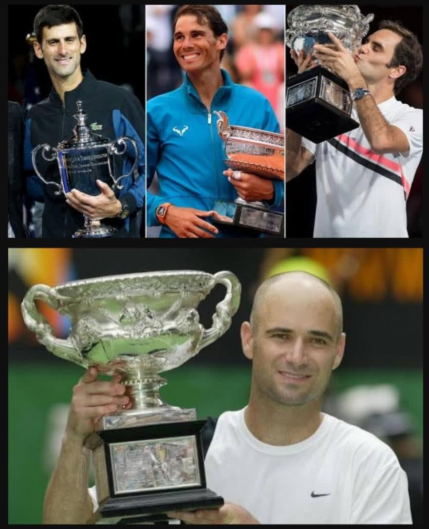 Andre Agassi in 2001 was the last man to successfully defend a Grand Slam title other than the Big 3