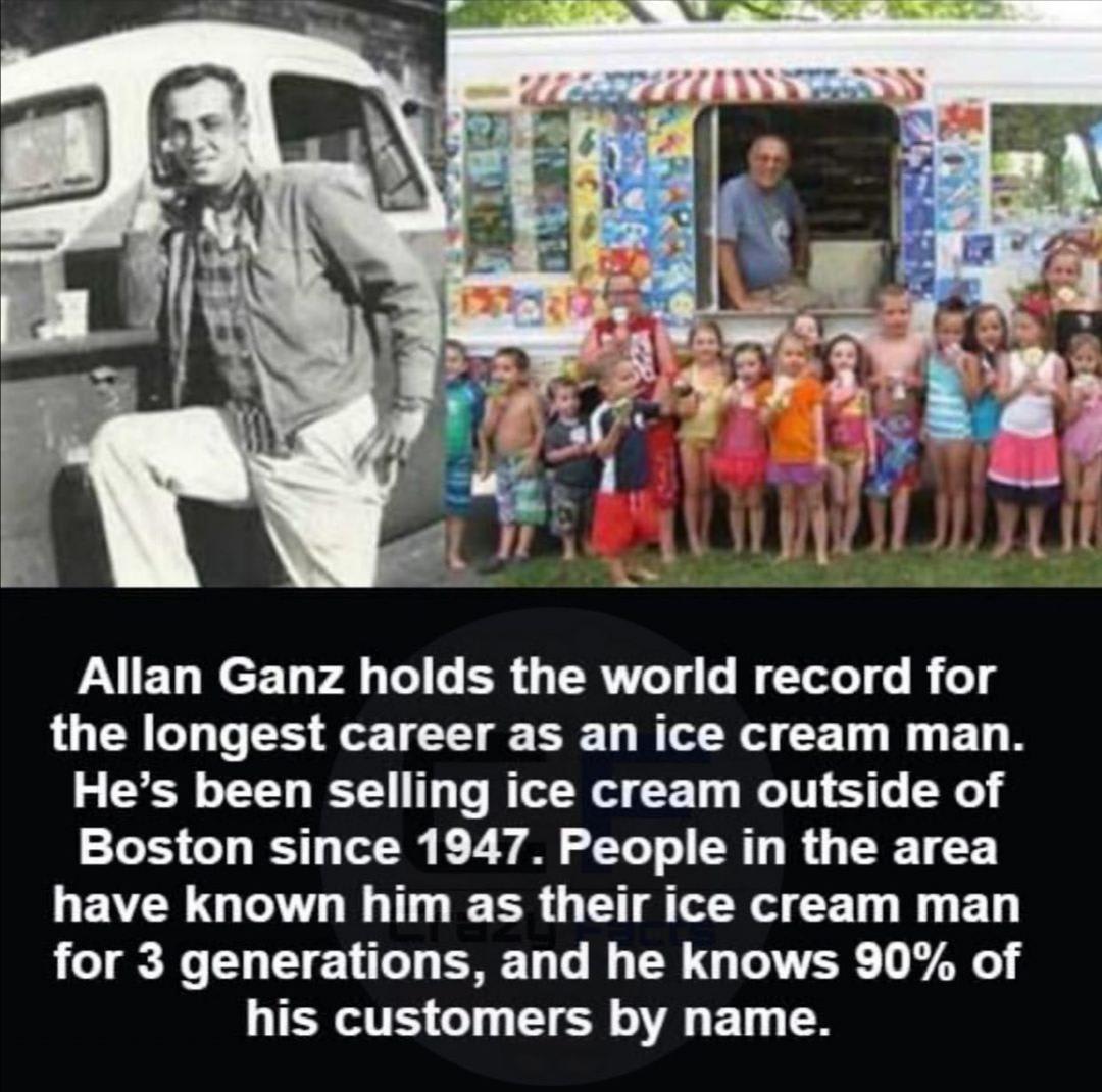 Allan Ganz, The Boston ice cream man