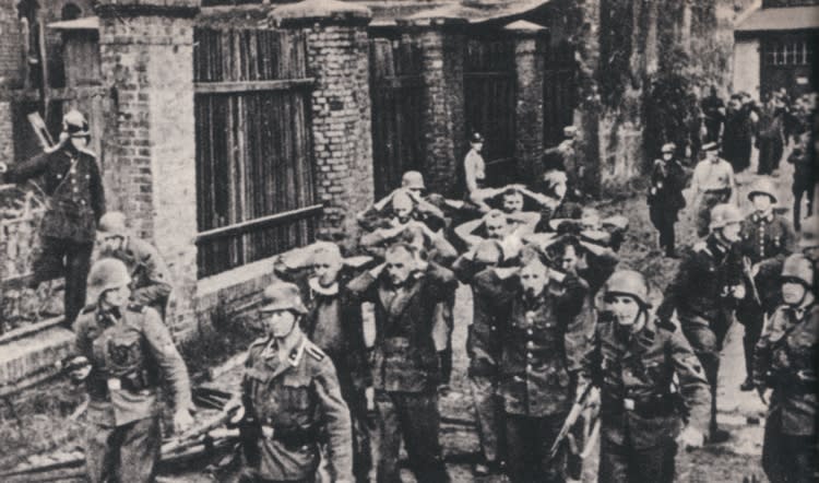 OtD 1 Sep 1939 the first fighting of WWII in Europe took place, as 56 post office workers in Danzig (now Gdańsk, Poland) took up arms to repel the Nazi takeover. After 15 hours, the surviving workers surrendered. They were tried as bandits and executed.
