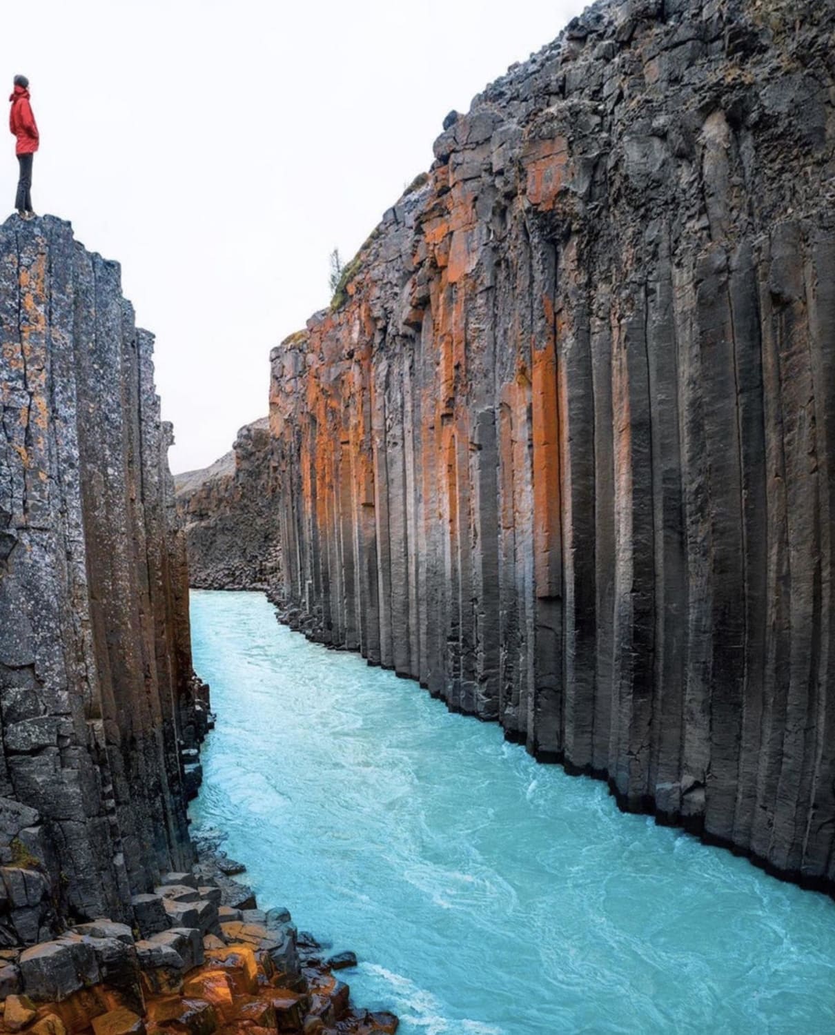 Basalt canyons of Iceland