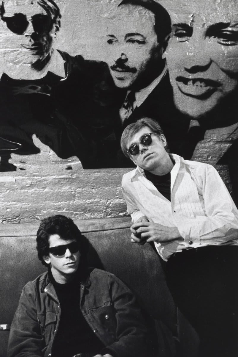 Happy birthday to the coolest, Lou Reed. Stephen Shore, Lou Reed and Andy Warhol, the Factory, New York, 1966–1967. © 2021 Stephen Shore