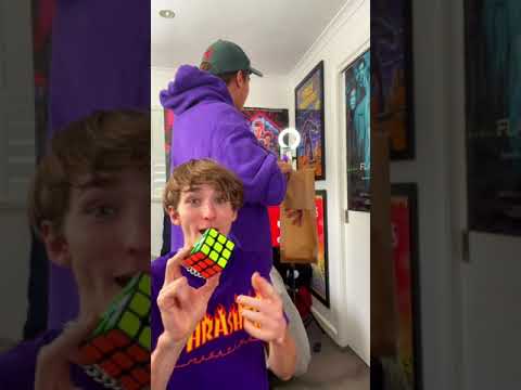 How A Magician Solves A Rubik's cube #shorts
