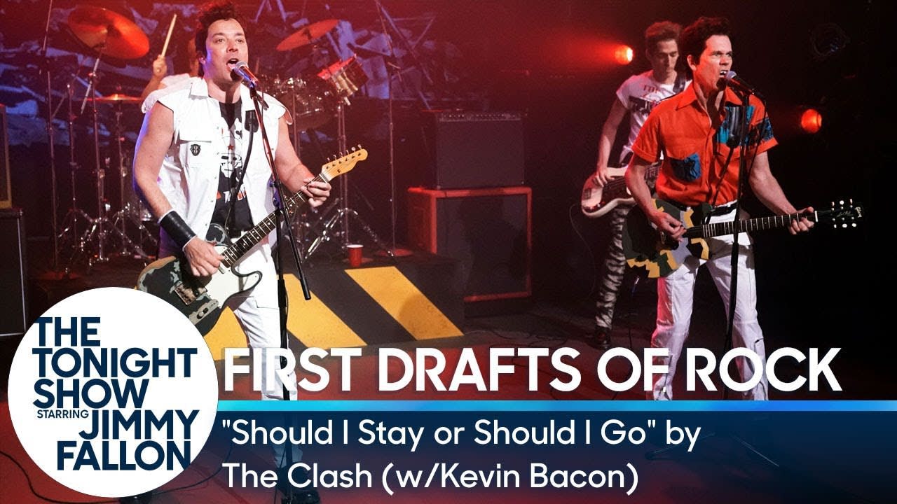 First Drafts of Rock: "Should I Stay or Should I Go" by The Clash (w/Kevin Bacon)