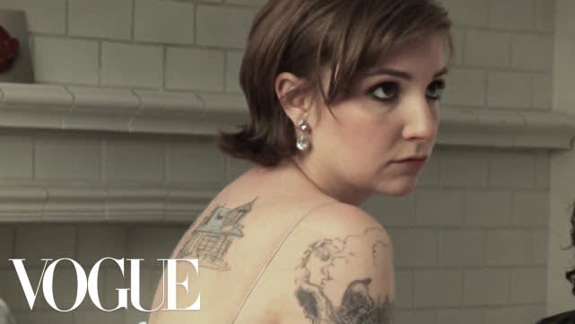 Behind the scenes of the Lena Dunham cover shoot by Annie Leibovitz - Vogue