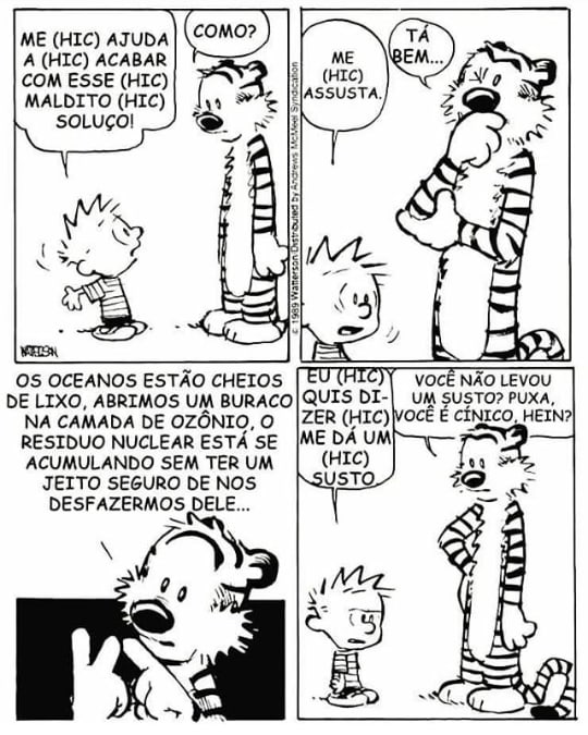 Calvin & Hobbes, published in Brazil