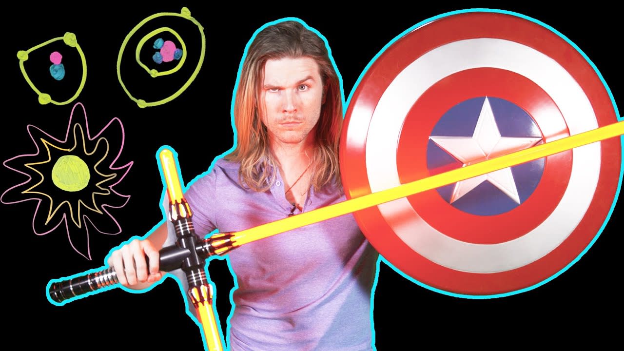 Could a Lightsaber Cut Through Captain America's Shield? (Because Science w/ Kyle Hill)