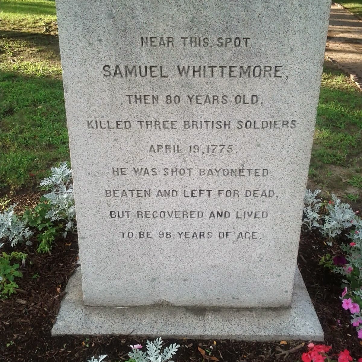 At nearly 80 years old, Samuel Whittemore was the oldest combatant of the American Revolutionary War. After ambushing British troops he was shot in the face & bayonetted several times. He was later found attempting to reload his rifle to continue the fight. He survived and lived to the age of 96