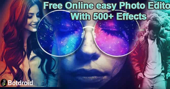 Online photo editor and effects