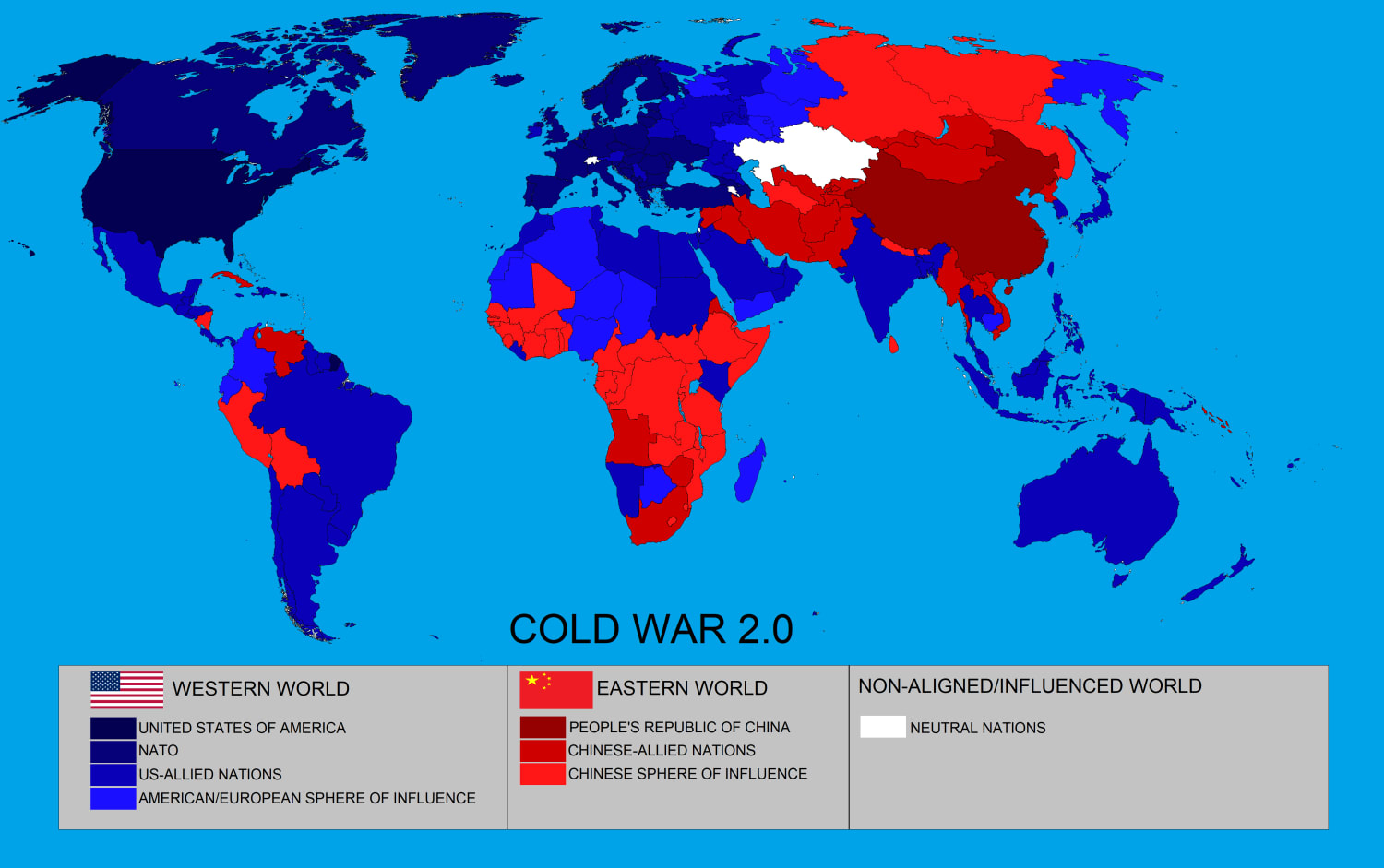 Cold War 2.0 (2025-2062) after collapse of the Russian Federation
