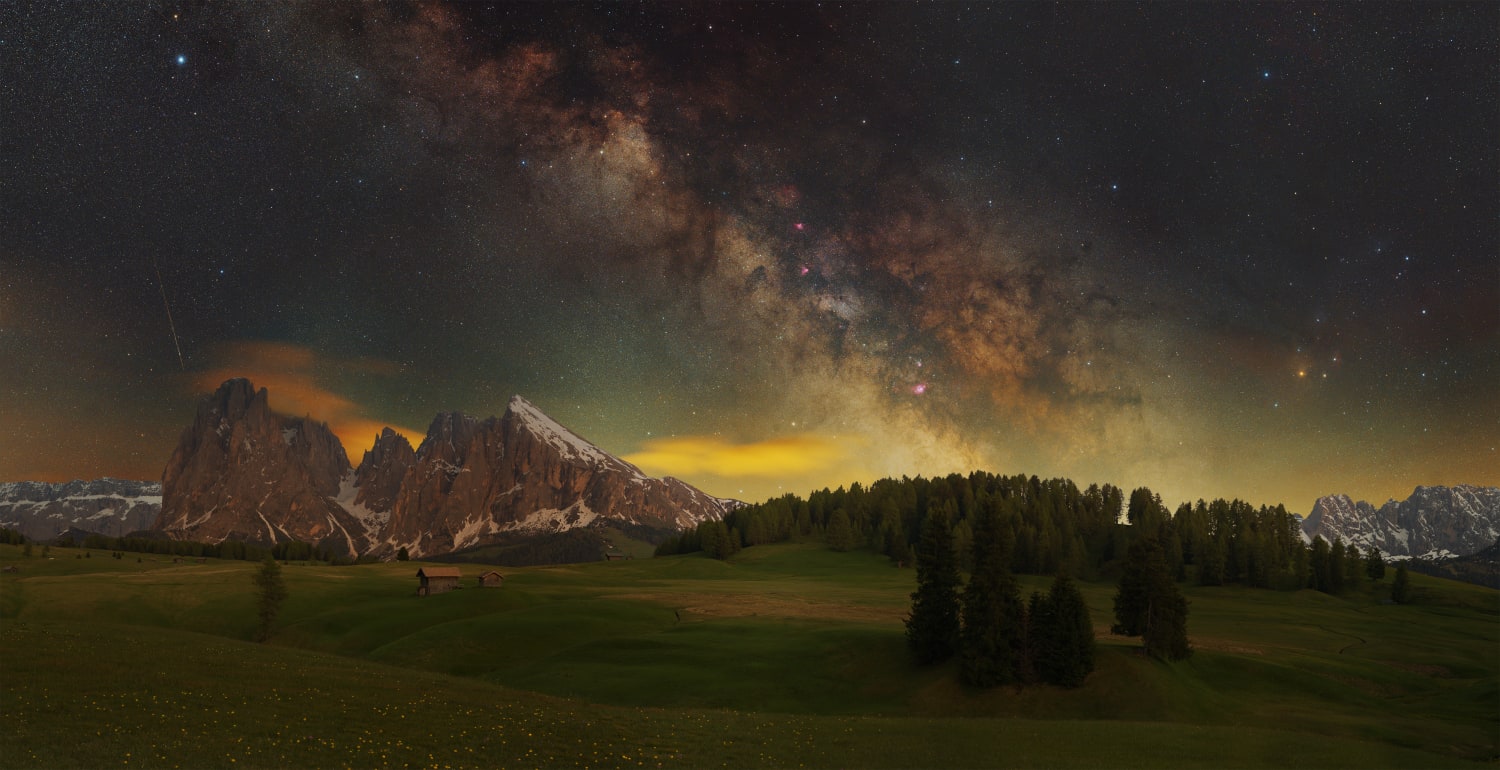 Milky Way from our last night in the Dolomites