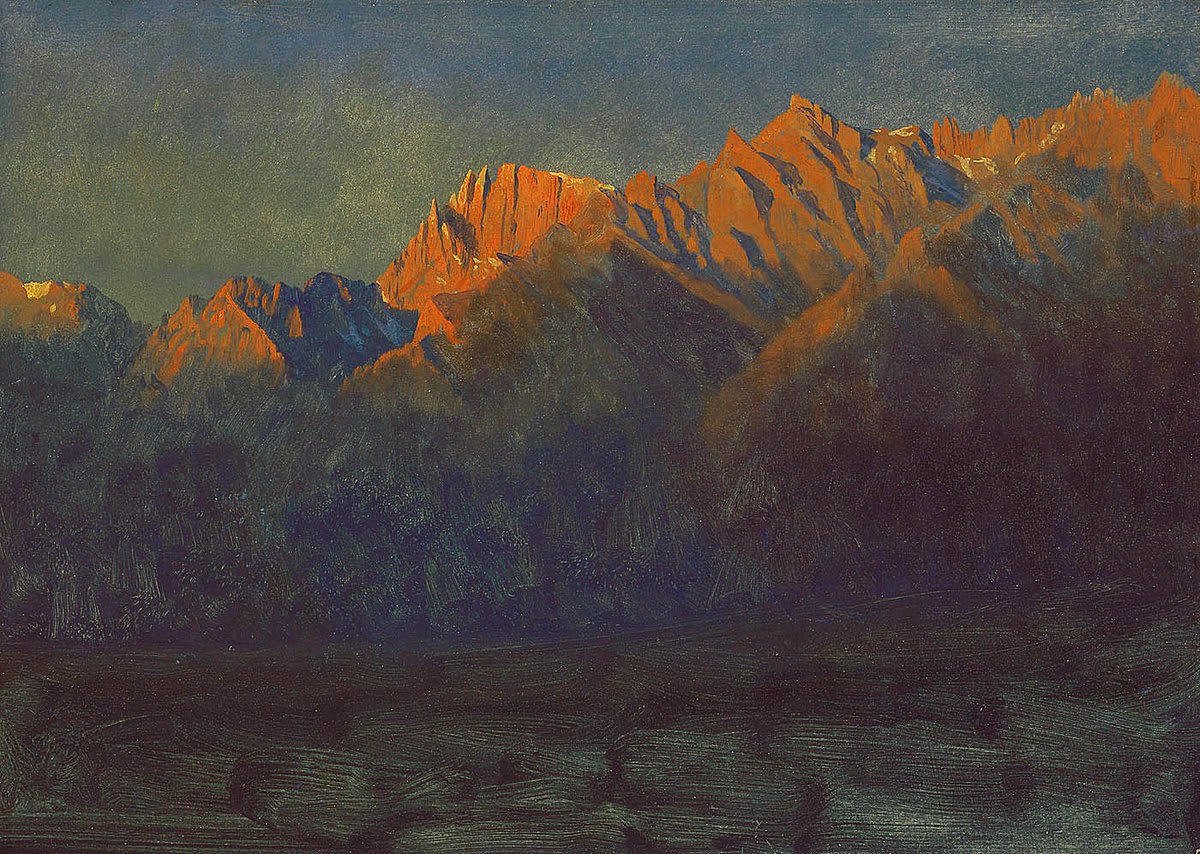 A new day, a new year Albert Bierstadt, "Sunrise in the Sierras," ca. 1872 →