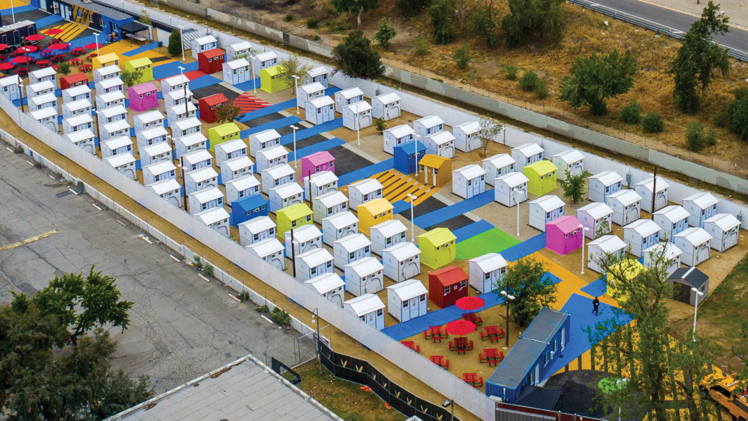 Temporary shelters addressing L.A's homelessness crisis by Lehrer Architects [building]