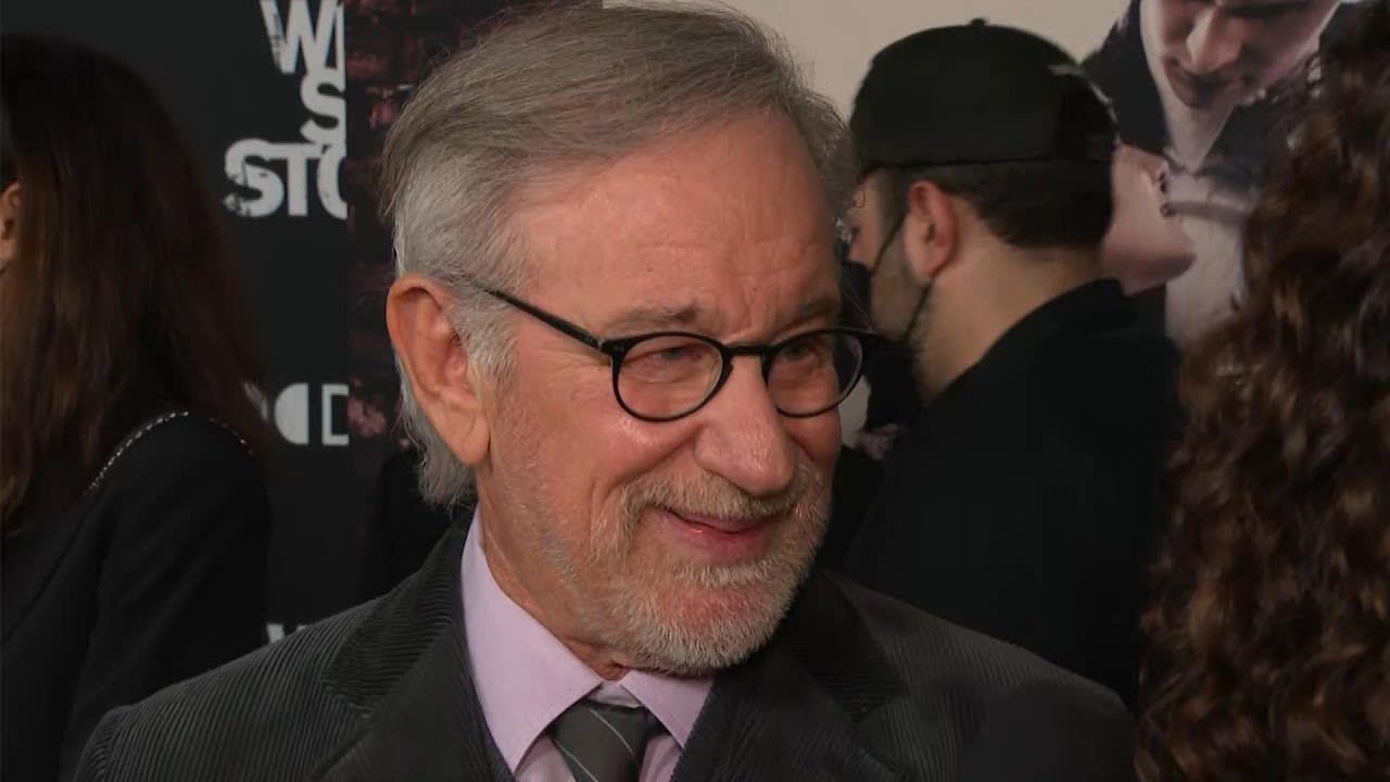 Steven Spielberg on 'Celebrating' Stephen Sondheim's Gift at 'West Side Story' Premiere