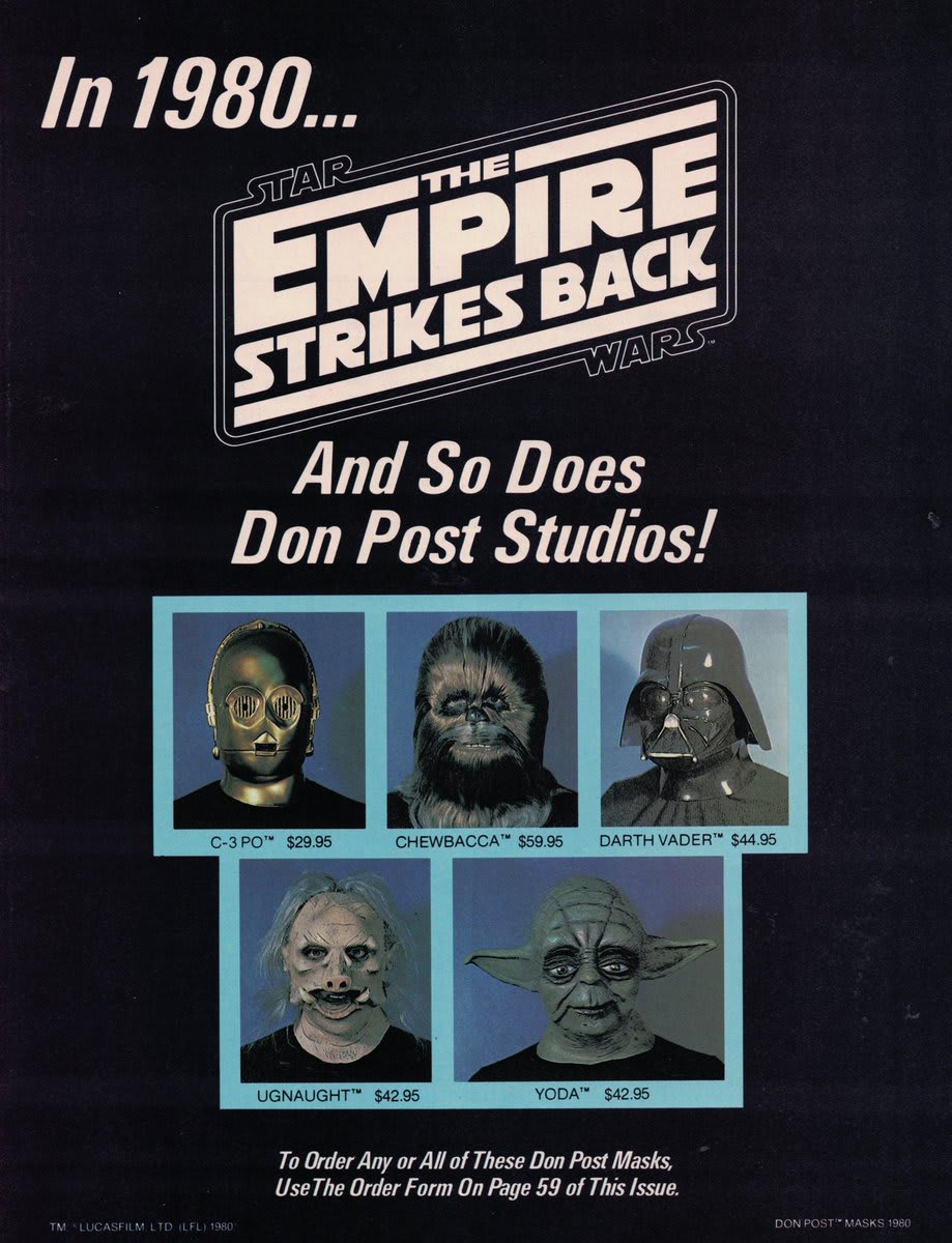 Star Wars masks. From Questar Magazine Oct 1980