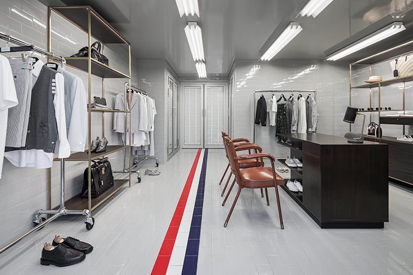 thom browne opens it first shop in france at EPI, a private members club which has since 1959 overlooked the blue waters at saint-tropez.